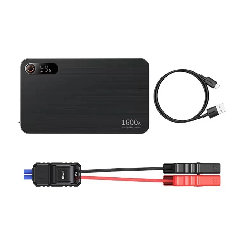 جامپ استارتر چندکاره بیسوس مدل Super Energy Pro 1600A بازسازی شده