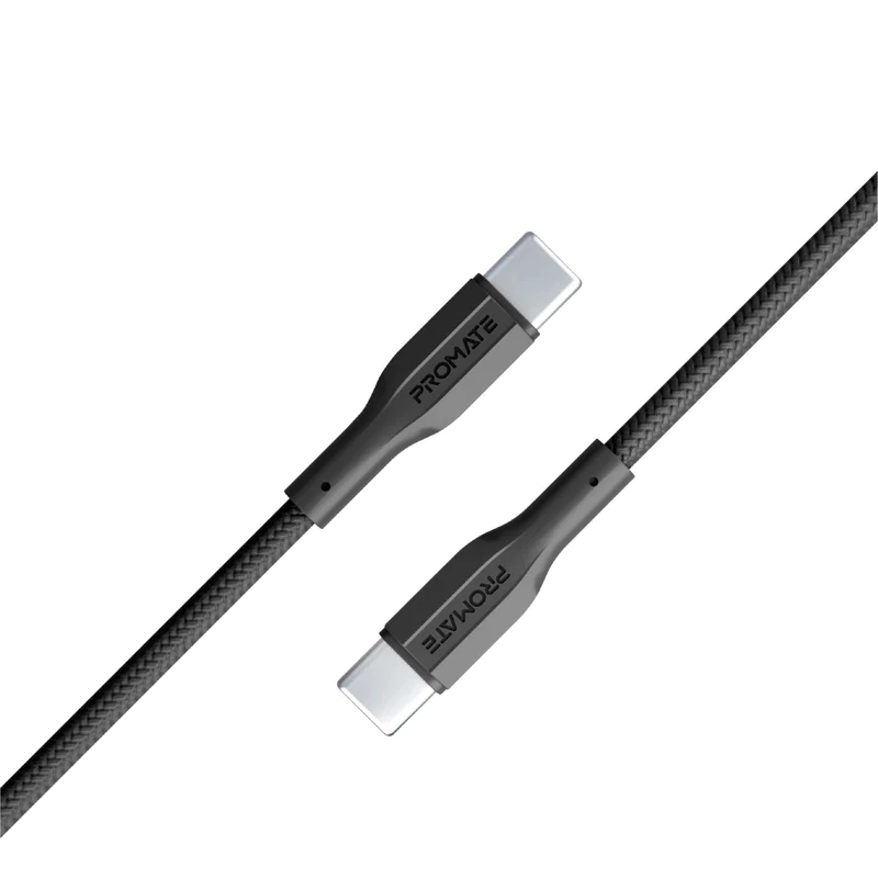 کابل USB-C شارژ سریع پرومیت به طول 1 متر مدل XCORD-CC.BLACK