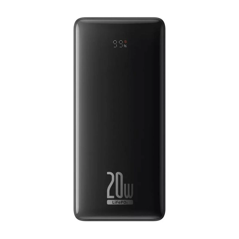 پاوربانک بیسوس مدل P10071000113‑00 ظرفیت 18400 mAh توان 20W – مشکی
