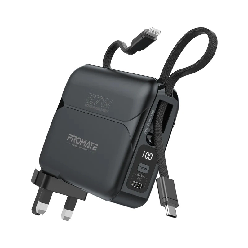 پاوربانک پرومیت مدل POWERPACK-20PRO ظرفیت 20000 میلی آمپر ساعت با شارژر